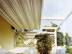 Toldos para pérgola: Corredero de ondas con sistema tensión